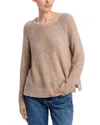 Eileen Fisher Raglan Sleeve Sweater In Wheat