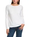Eileen Fisher Long-sleeve Crewneck Tee In White