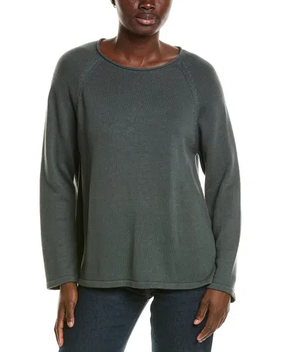 Eileen Fisher Raglan Sweater In Gray
