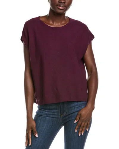 Eileen Fisher Raglan Sweater In Purple