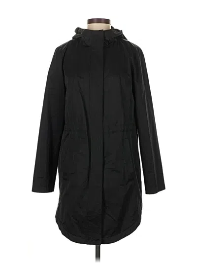 Pre-owned Eileen Fisher Raincoat In Black