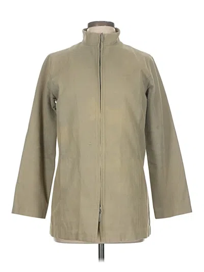 Pre-owned Eileen Fisher Raincoat In Brown