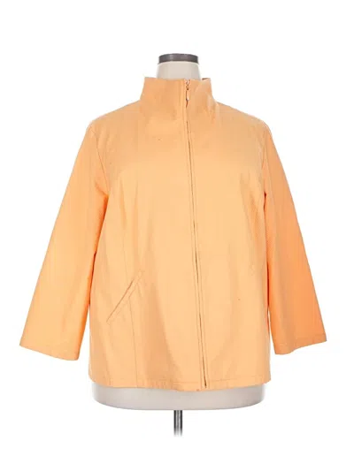 Pre-owned Eileen Fisher Raincoat In Orange