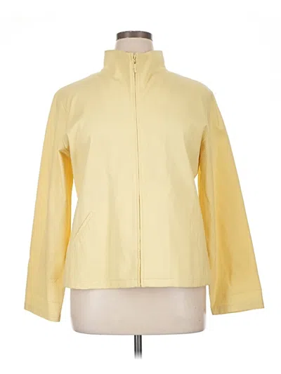 Pre-owned Eileen Fisher Raincoat In Yellow