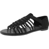 Eileen Fisher Ratonb Womens Strappy Manmade Gladiator Sandals In Black