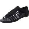 Eileen Fisher Ratonb Womens Strappy Manmade Gladiator Sandals In Black