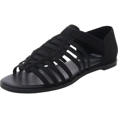 Eileen Fisher Ratonb Womens Strappy Manmade Gladiator Sandals In Black