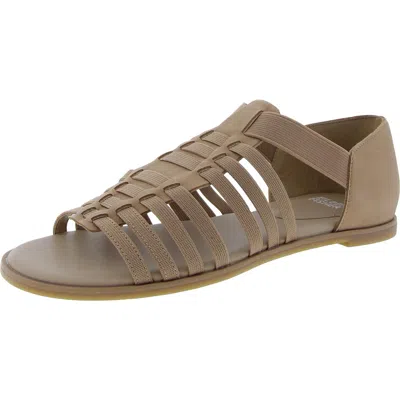 Eileen Fisher Ratonb Womens Strappy Manmade Gladiator Sandals In Gold