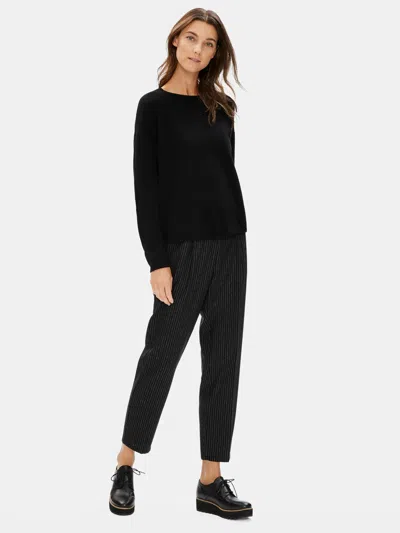 Eileen Fisher Reclaimed Wool Striped Slouchy Pant In Multi