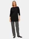 Eileen Fisher Reclaimed Wool Twill Pant In Multi