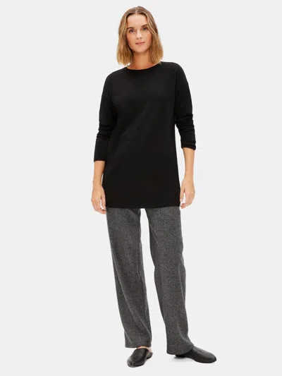 Eileen Fisher Reclaimed Wool Twill Pant In Multi