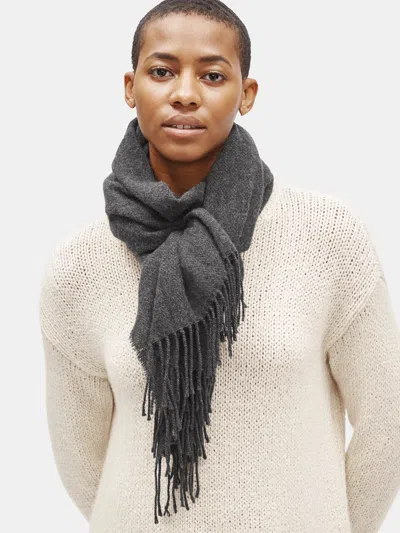 Eileen Fisher Recycled Cashmere Scarf In Gray