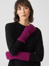 Eileen Fisher Recycled Cashmere Wool Glovelettes In Purple