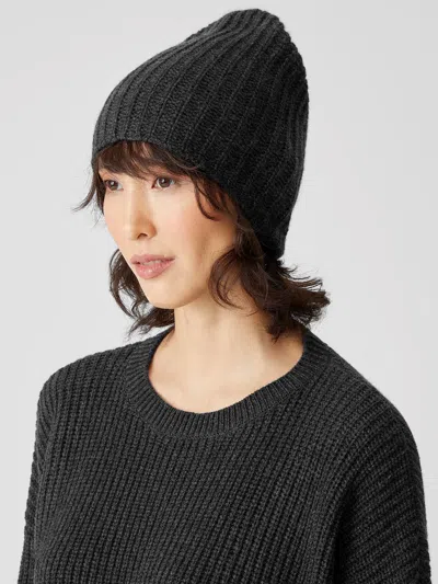 Eileen Fisher Recycled Cashmere Wool Hat In Gray