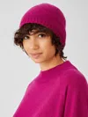 Eileen Fisher Recycled Cashmere Wool Hat In Pink