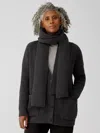 Eileen Fisher Lofty Recycled Cashmere Scarf In Gray