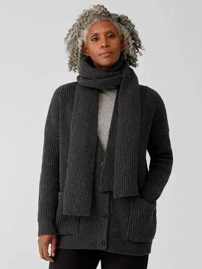EILEEN FISHER RECYCLED CASHMERE WOOL SCARF