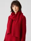 Eileen Fisher Recycled Cashmere Wool Scarf In Red