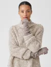 Eileen Fisher Recycled Cashmere Wool Tweed Glovelettes In Neutral