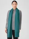 Eileen Fisher Recycled Cashmere Wool Wrap In Blue