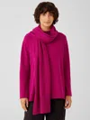 Eileen Fisher Recycled Cashmere Wool Wrap In Pink