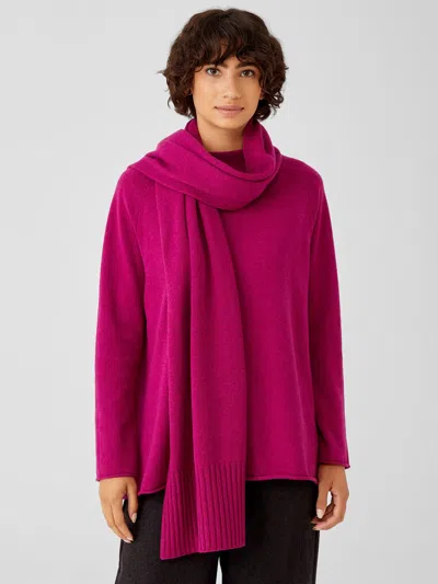 Eileen Fisher Recycled Cashmere Wool Wrap In Pink