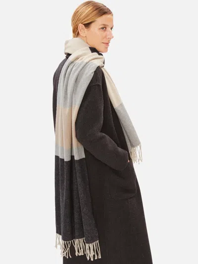 Eileen Fisher Recycled Cotton Blocks Scarf
