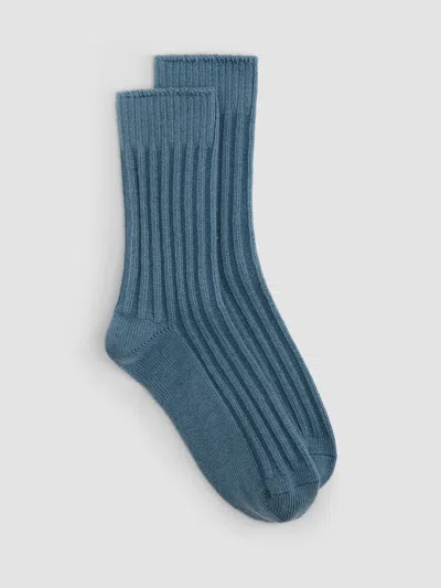 Eileen Fisher Recycled Nylon Blend Crew Sock In Green