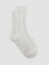 Eileen Fisher Recycled Nylon Blend Crew Sock In Gray