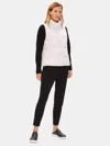 Eileen Fisher Recycled Nylon Funnel Neck Vest In White