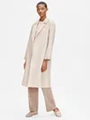 Eileen Fisher Recycled Polyester Twill Trench Coat In Multi