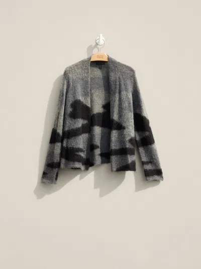 Eileen Fisher Renew Brushed Alpaca Mohair Cardigan, M In Multi