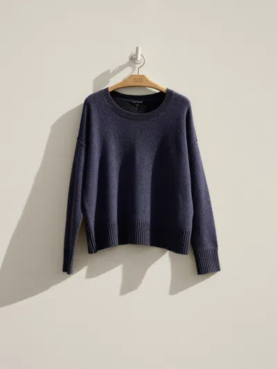 Eileen Fisher Renew Cashmere Boxy Sweater, S In Blue