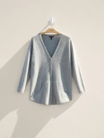 Eileen Fisher Renew Fine Gauge Cashmere Cardigan, Ps In Gray