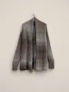 Eileen Fisher Renew Mohair Ombre Cardigan, Xl In Gray