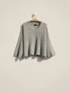 Eileen Fisher Renew Mohair Plush Melange Pullover, S In Gray