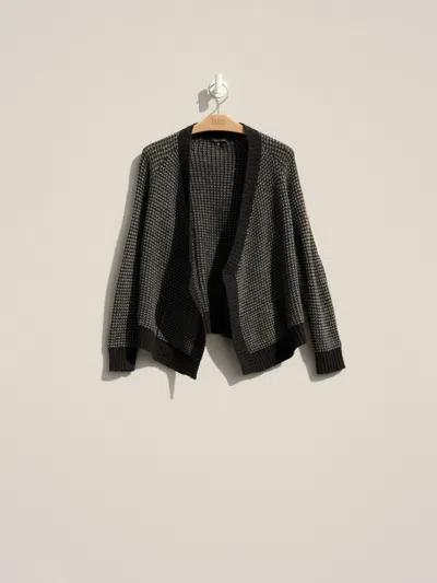 Eileen Fisher Renew Supersoft Yak And Merino Waffle Cardigan, S In Gray