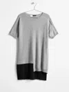 Eileen Fisher Resewn Cashmere Short-sleeve Tunic In Gray