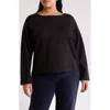 Eileen Fisher Reversible Boat Neck Organic Cotton Top