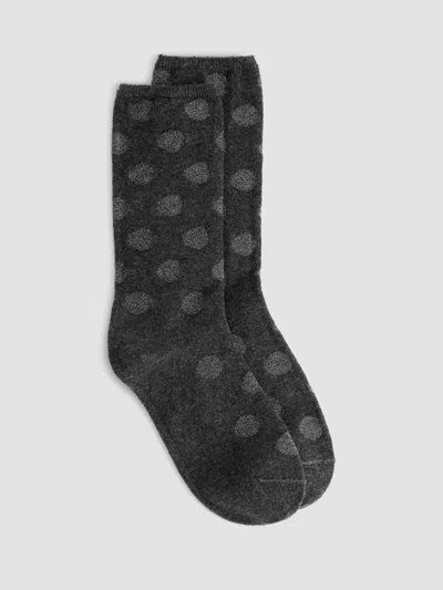 Eileen Fisher Reversible Magic Dot Sock In Gray