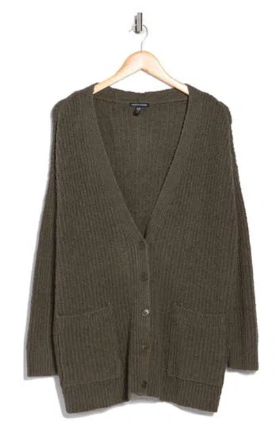 Eileen Fisher Ribbed Boyfriend Cardigan