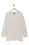 Eileen Fisher Button Front Cashmere-blend Cardigan In Bone