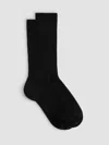 Eileen Fisher Ribbed Knit Trouser Sock In Black