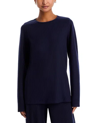 Eileen Fisher Ribbed Top In Ink