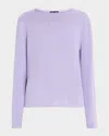 Eileen Fisher Raglan Sleeve Organic Cotton Blend Sweater In Petal