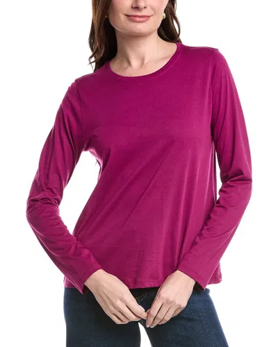 Eileen Fisher Round Neck T-shirt In Multi