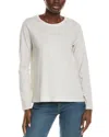 Eileen Fisher Round Neck T-shirt In White
