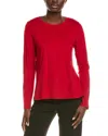 Eileen Fisher Round Neck T-shirt In Red