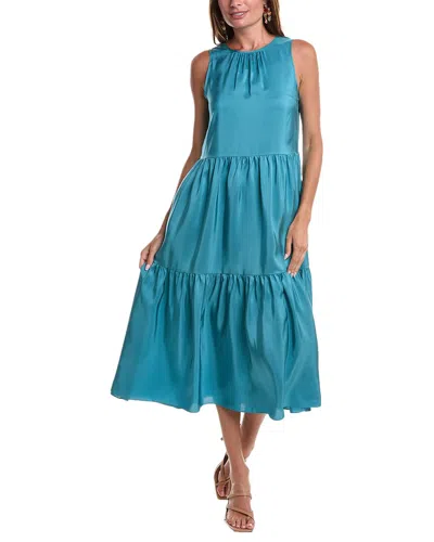 EILEEN FISHER EILEEN FISHER ROUND NECK TIERED DRESS