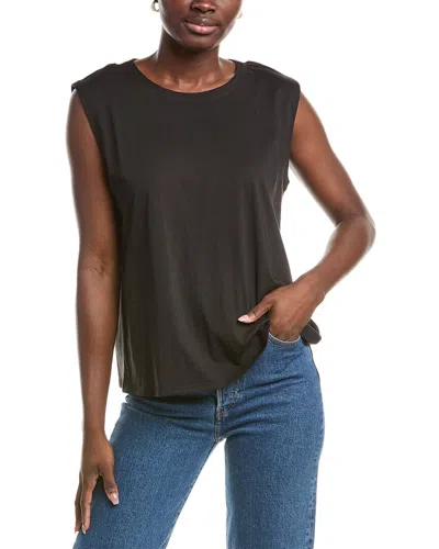 Eileen Fisher Round Neck Top In Black
